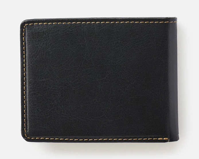 Rip Curl Classic Surf PU All Day Wallet in black from rear