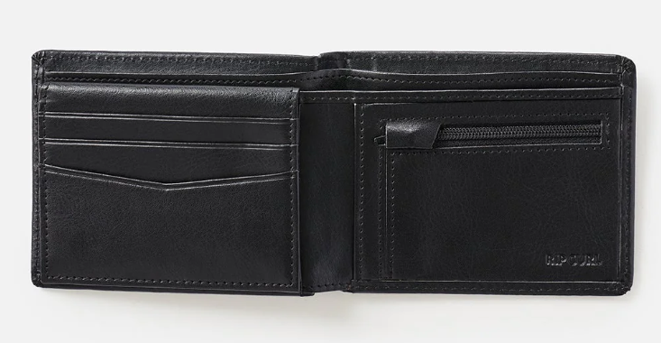Rip Curl Classic Surf PU All Day Wallet in black from inside 
