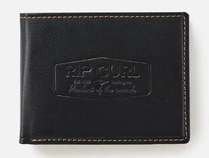 Rip Curl Classic Surf PU All Day Wallet in black from front