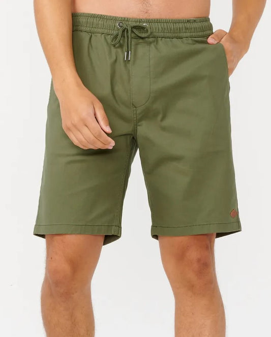 Rip Curl Classic Surf Volley Shorts  in dark olive from front