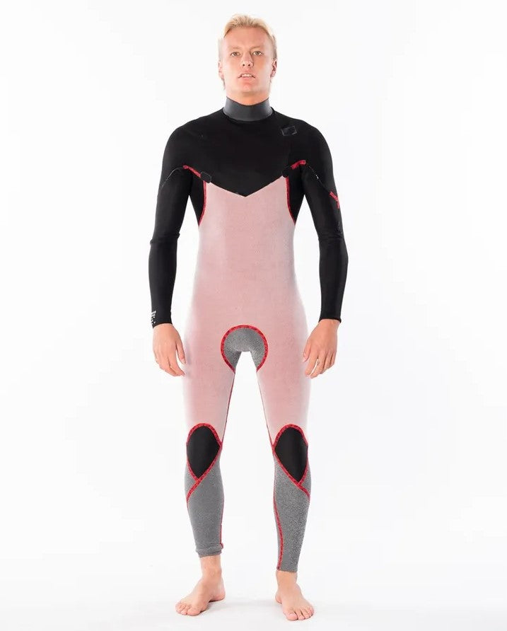 Rip Curl Dawn Patrol 3/2mm Chest Zip Wetsuit showing inside thermal lining