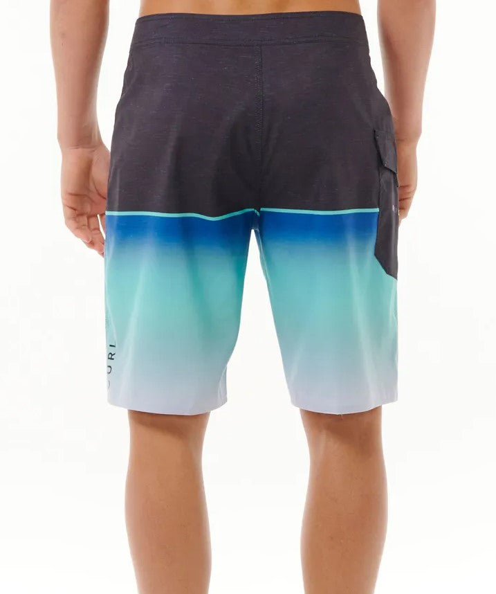 Rip Curl Dawn Patrol boardshorts in electric cobalt from rear