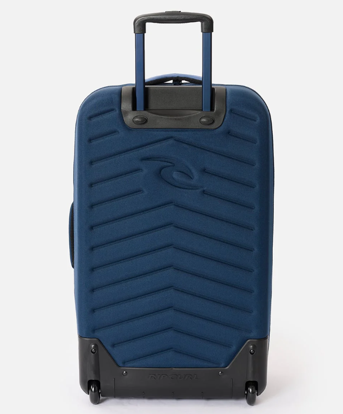 Rip Curl F-Light Global 100 Litre Cosmic Kiss Travel Bag in navy/blue colourway from rear