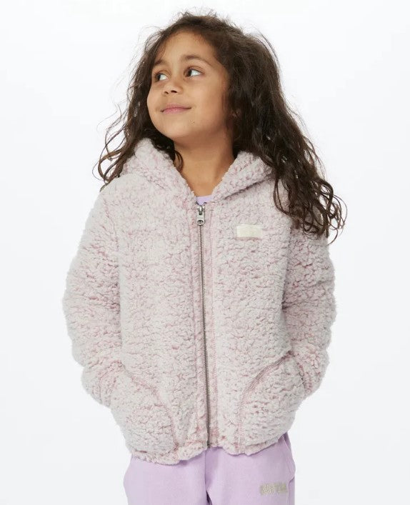Rip Curl Small Girls Dark N Stormy Hoodie in pink