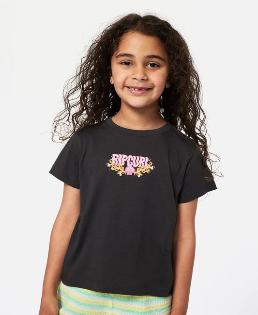 Rip Curl Girls Sunkissed Dreams Art Tee in black