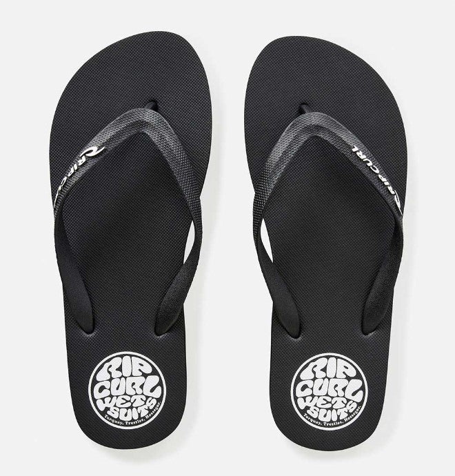 Rip Curl Icons Of Surf Bloom Open Toe Jandals black and white rip curl wettie logo