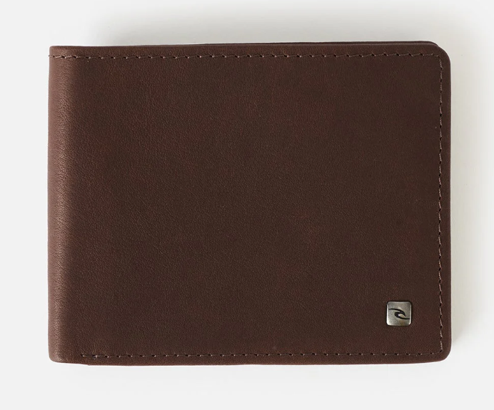 Ripcurl K-Roo RFID All Day Wallet in brown from front