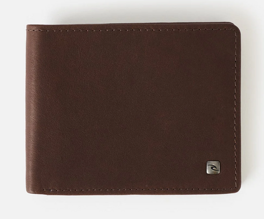 Ripcurl K-Roo RFID All Day Wallet in brown from front