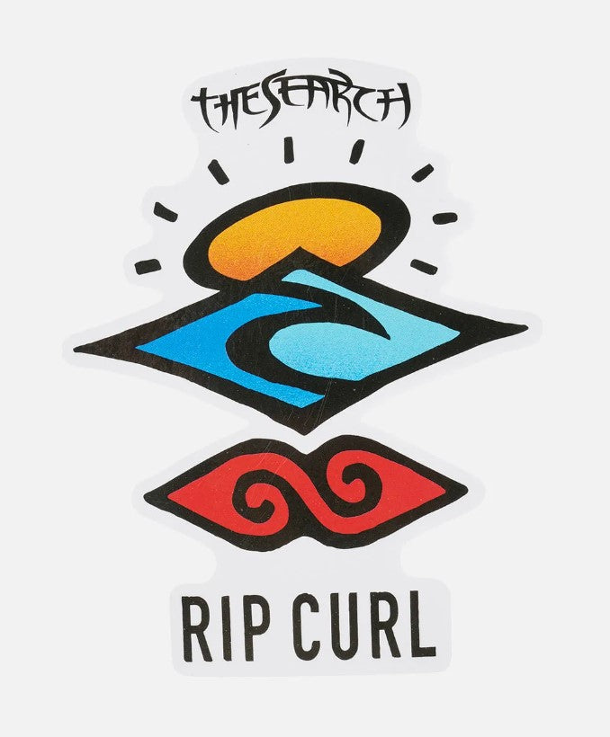 Rip Curl Logo Sticker in red colourway