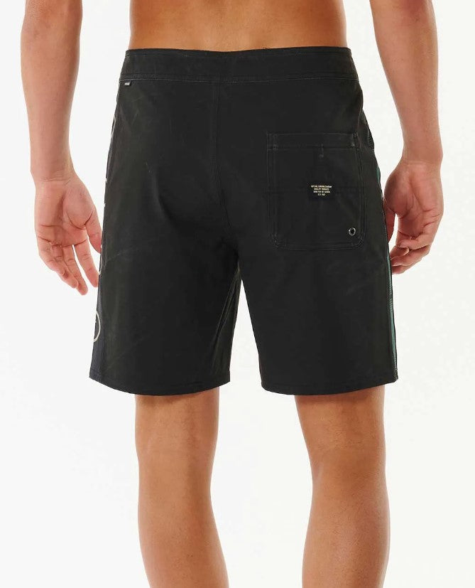 Rip Curl Mirage Quality Surf Products 18" Boardshorts in black from back
