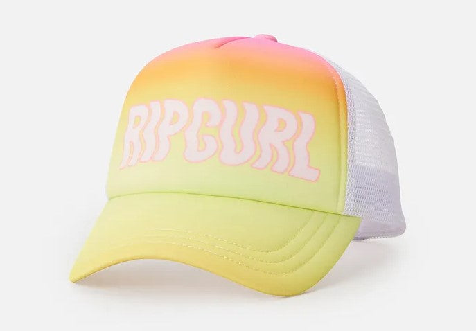 Rip Curl Mixed Revival Girls Trucker Cap in orange colourway