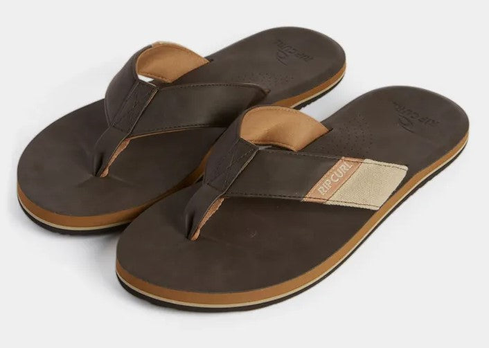 rip curl oxford bloo ope toe jandals in color brown