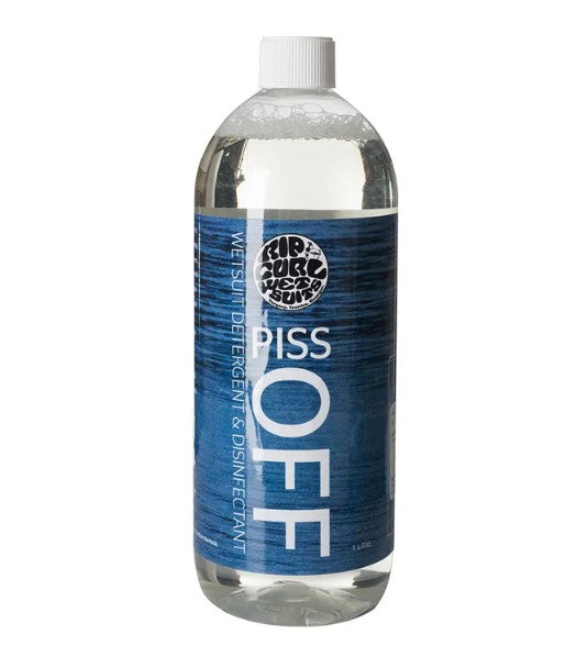Rip Curl Piss Off 1 Litre Wetsuit Detergent in a bottle with white background