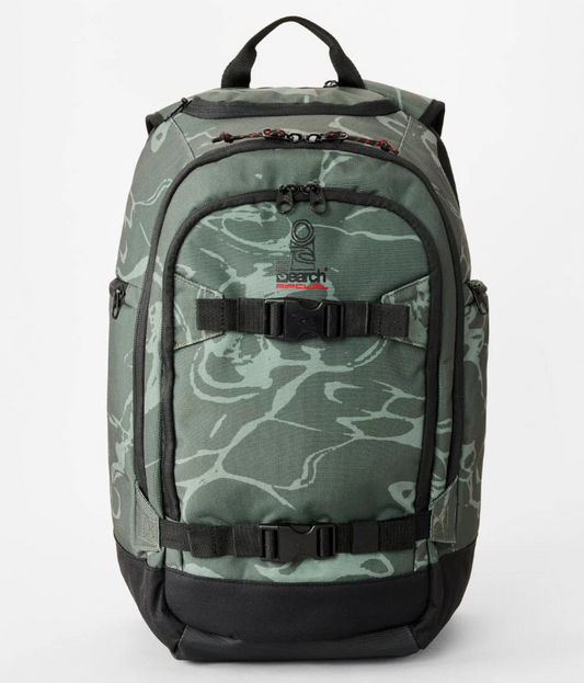 Rip Curl Posse 33 Litre Motion Backpack in deep cactus from front