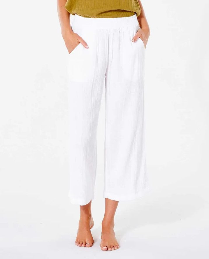 Rip Curl Premium Surf Beach Pants in white from front