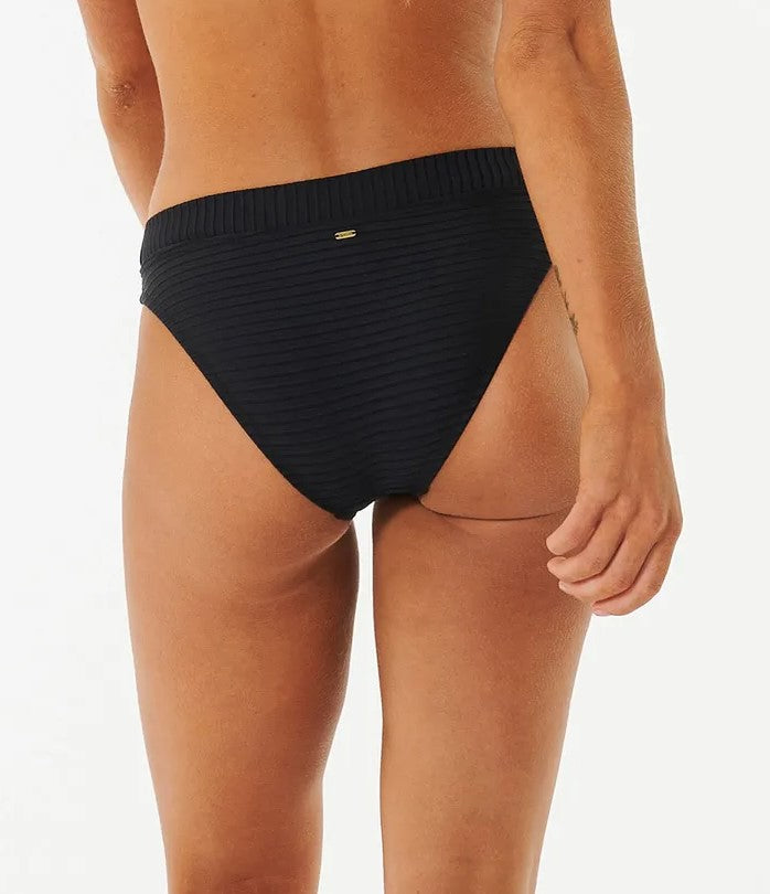 Rip Curl Premium Surf full bikini pant in black from rear