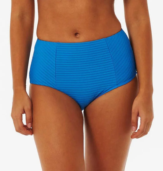 Rip Curl Premium Surf Hi Waist Bikini Pant in royal blue