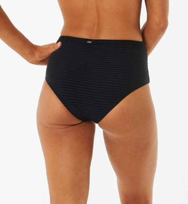 Rip Curl Premium Surf D-DD V and Hi Waist Pant bikini bottom back black