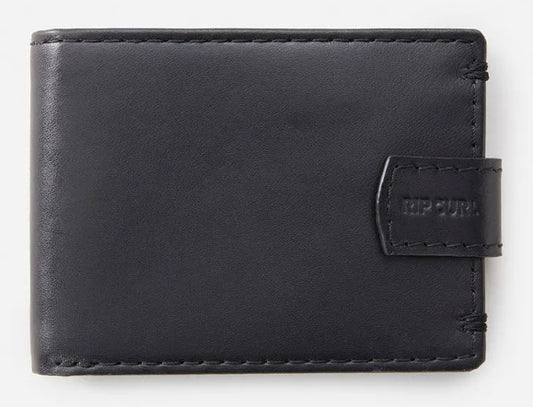 Rip curl Pumped Clip RFID All Day Wallet in black leather
