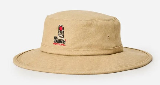 Rip Curl Search Canvas Wide Brim Hat in khaki