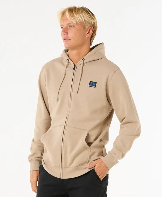 Rip Curl Search Zip Thru Hoodie in sand dune colourway