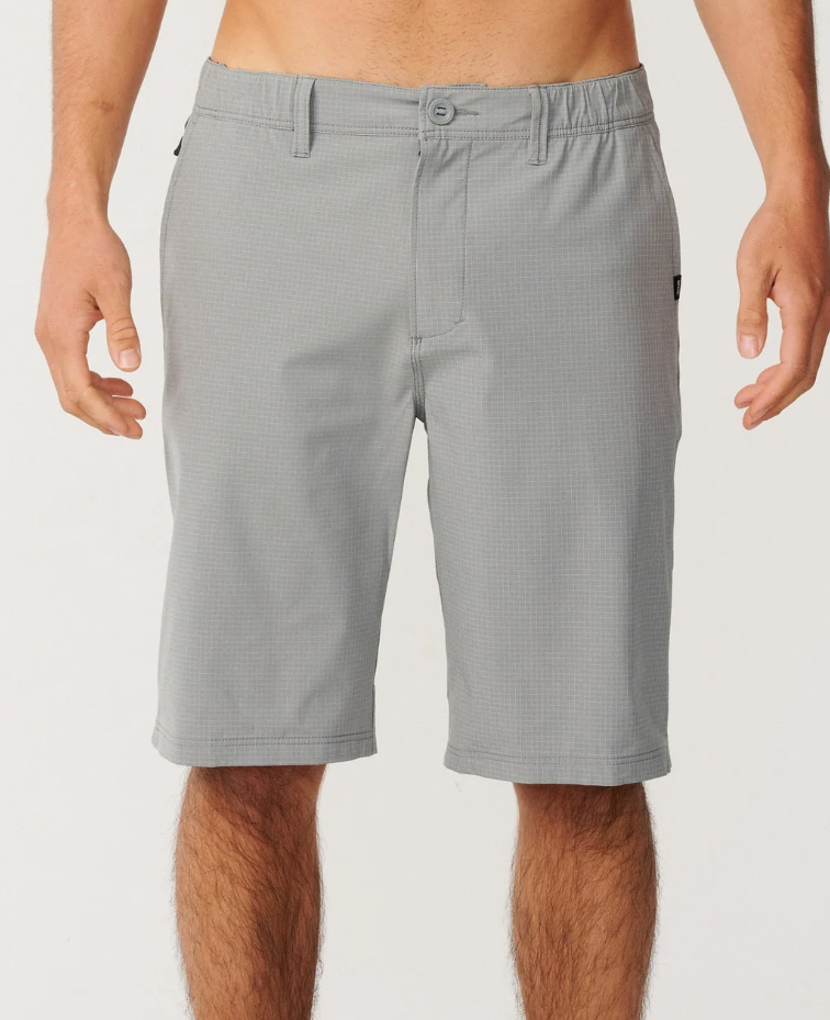 Rip Curl Boardwalk Phase 22" Shorts in steel grey from the front