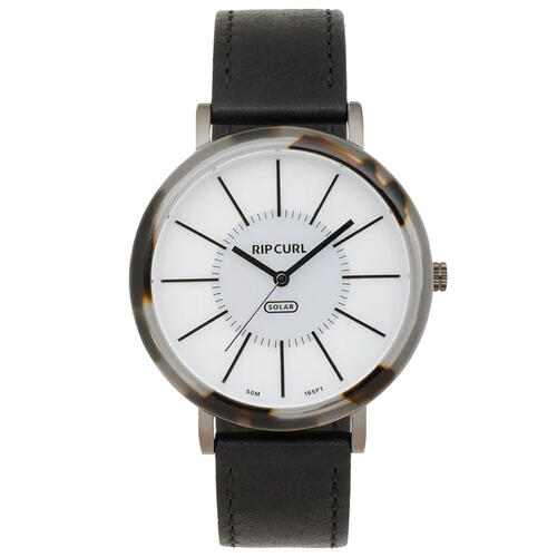 Rip Curl Sun Rays Solar Womens Watch in black tort with white colourway