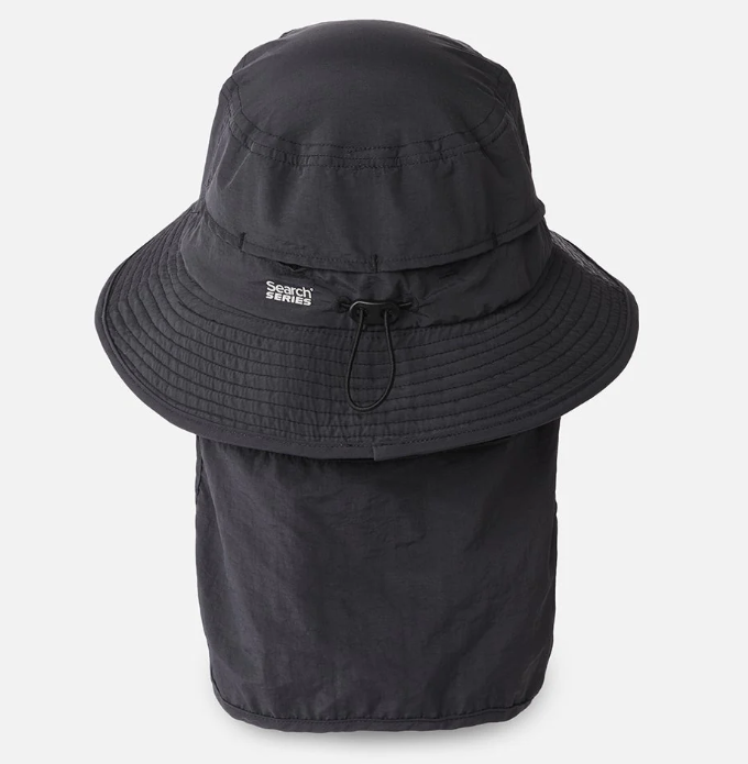 Rip Curl Surf Series Surf Bucket Hat in black from the rear