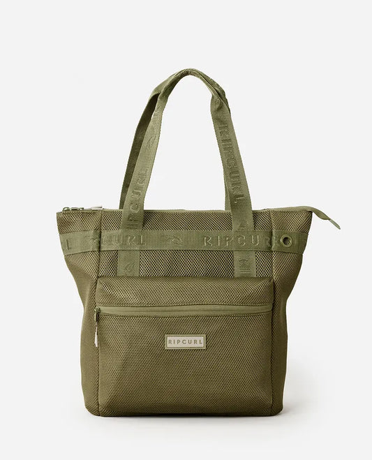 Rip Curl Weekend Travel 26 Litre Tote Bag in colour olive green front veiw