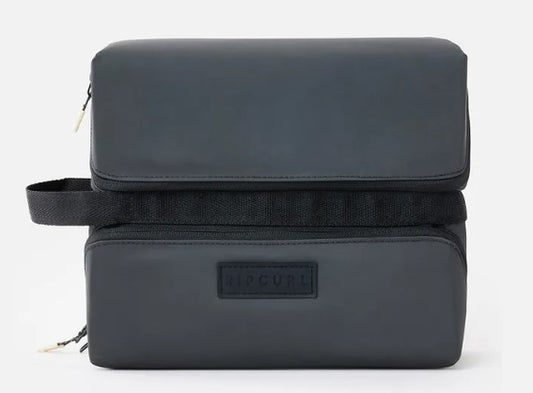 Rip Curl Weekend Travel Cosmetic Case in gray and black