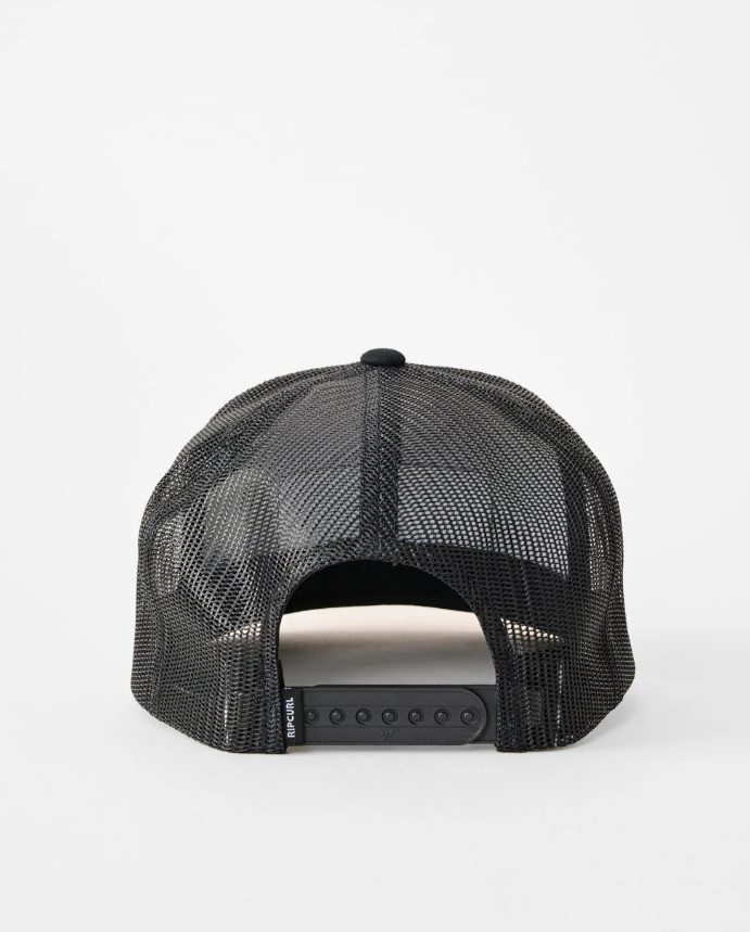 Rip Curl Surf Revival Trucker Cap in black from rear