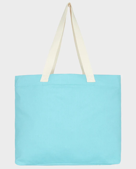 Roxy Cool Summer Tote Bag
 in coastal shade blue colourway from rear
