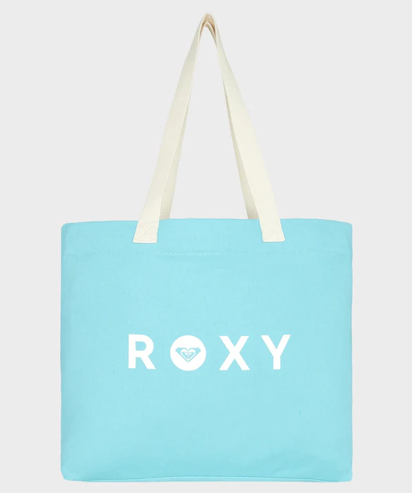 Roxy Cool Summer Tote Bag
 in coastal shade blue colourway from front