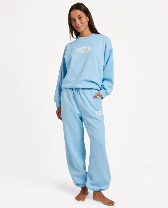 Roxy Dreamy Days Womens Tracksuit Pant in sky blue form front