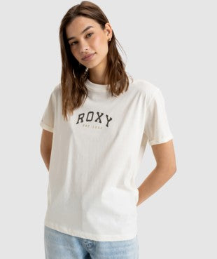 Roxy Noon Ocean Womens Tee in egret colourway