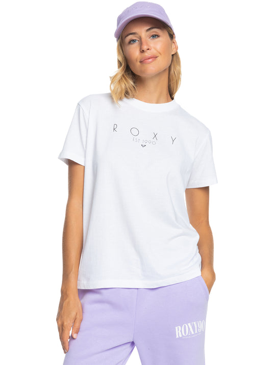 Roxy Ocean Road Womens Tee in white from front