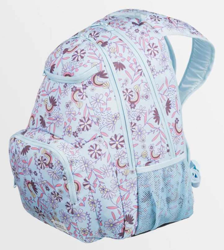 Roxy Shadow Swell Printed Backpack in cooling spray from side