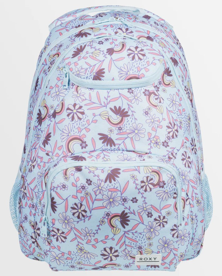 Roxy Shadow Swell Printed Backpack in cooling spray from front