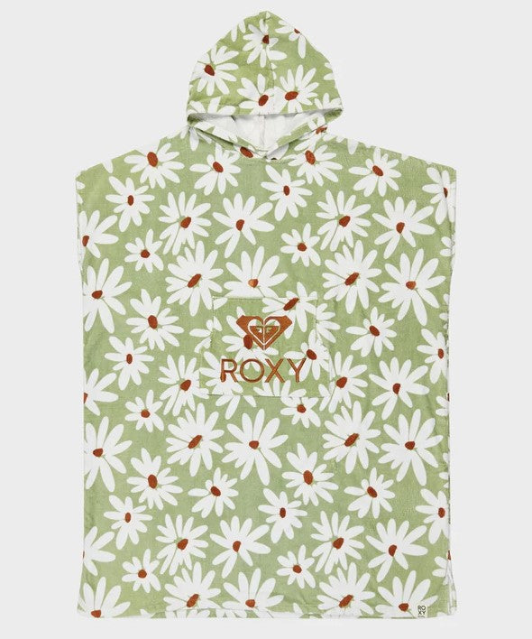 Roxy Stay Magical Printed Womens Hooded Towel in laurel green colourway