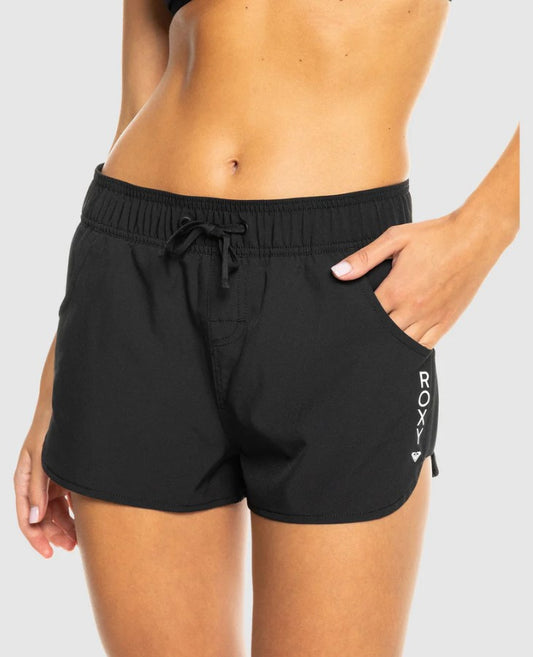 Roxy Wave 2" Womens Boardshorts in anthracite from front