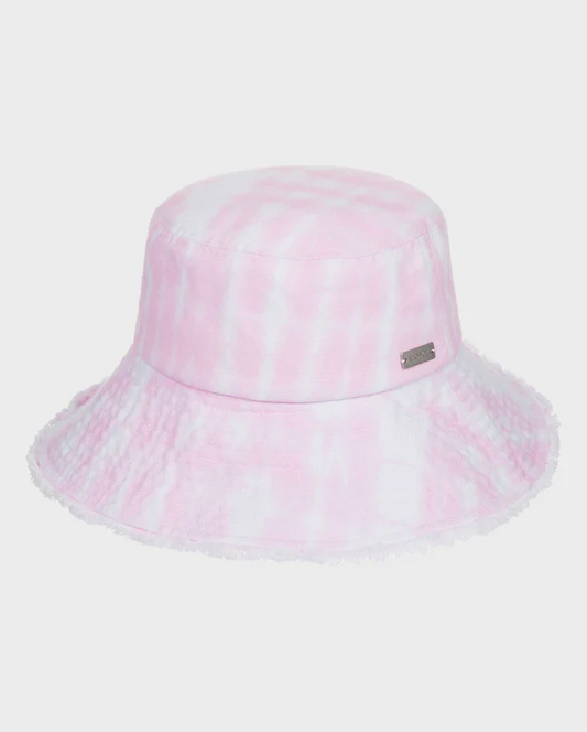 Roxy Jumping Star Bucket Hat
 in pink tie dye