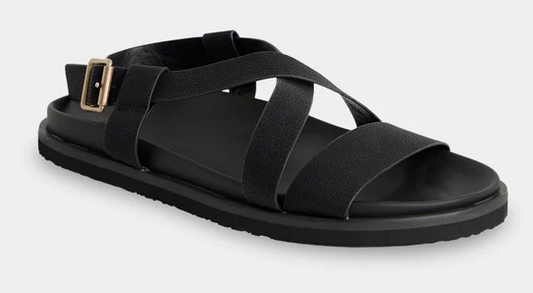 Roxy Zaho Crossed Women's Sandals in black from the side