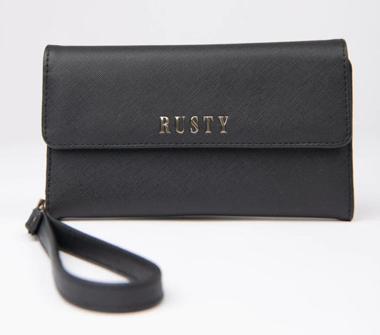 Rusty Bamboo Travel Wallet Black