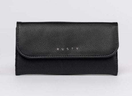 Rusty Bella Flap Wallet in black