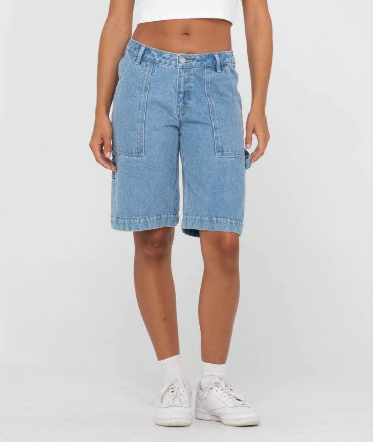Rusty Billie Low Rise Carpenter Jorts from front