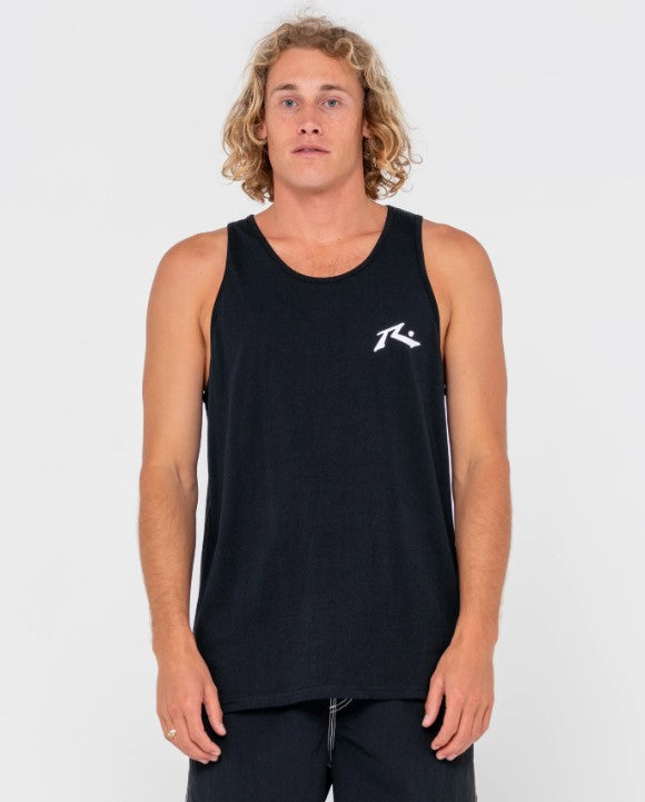 Rusty Competition Tank in black from front