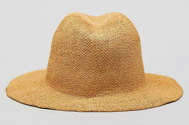 Rusty Dean Crushable Straw Hat in caramel colourway