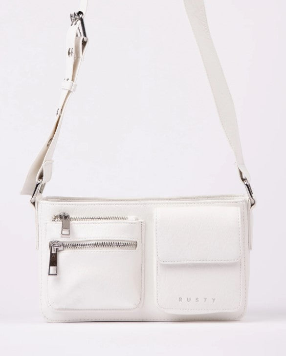 Rusty Destiny Crossbody Bag in white colourway