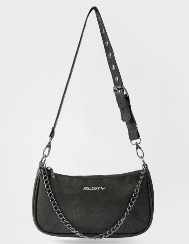 Rusty Ember Handbag in stone grey from front