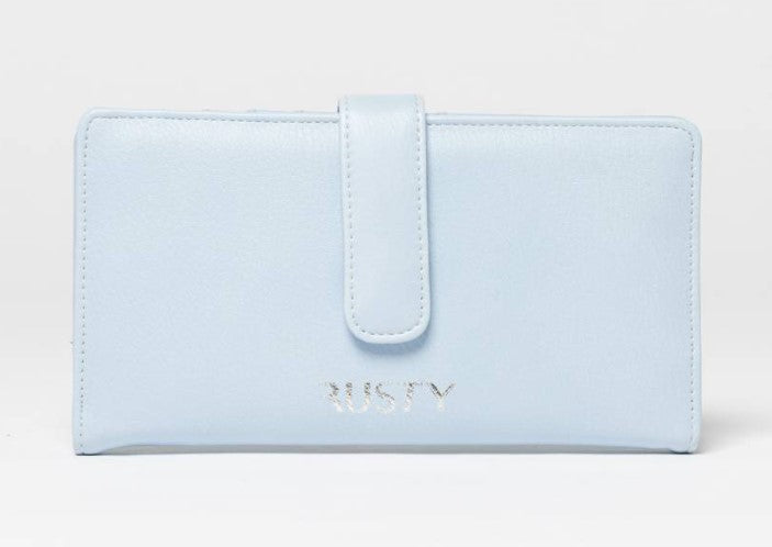 Rusty Essence Flap Wallet in glacial blue colourway